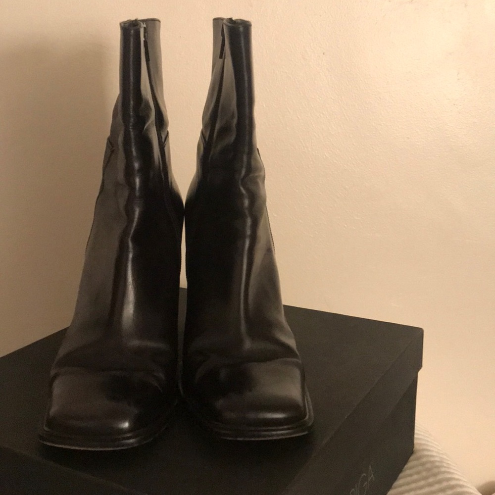 Black Via Spiga Sally Calf Boots